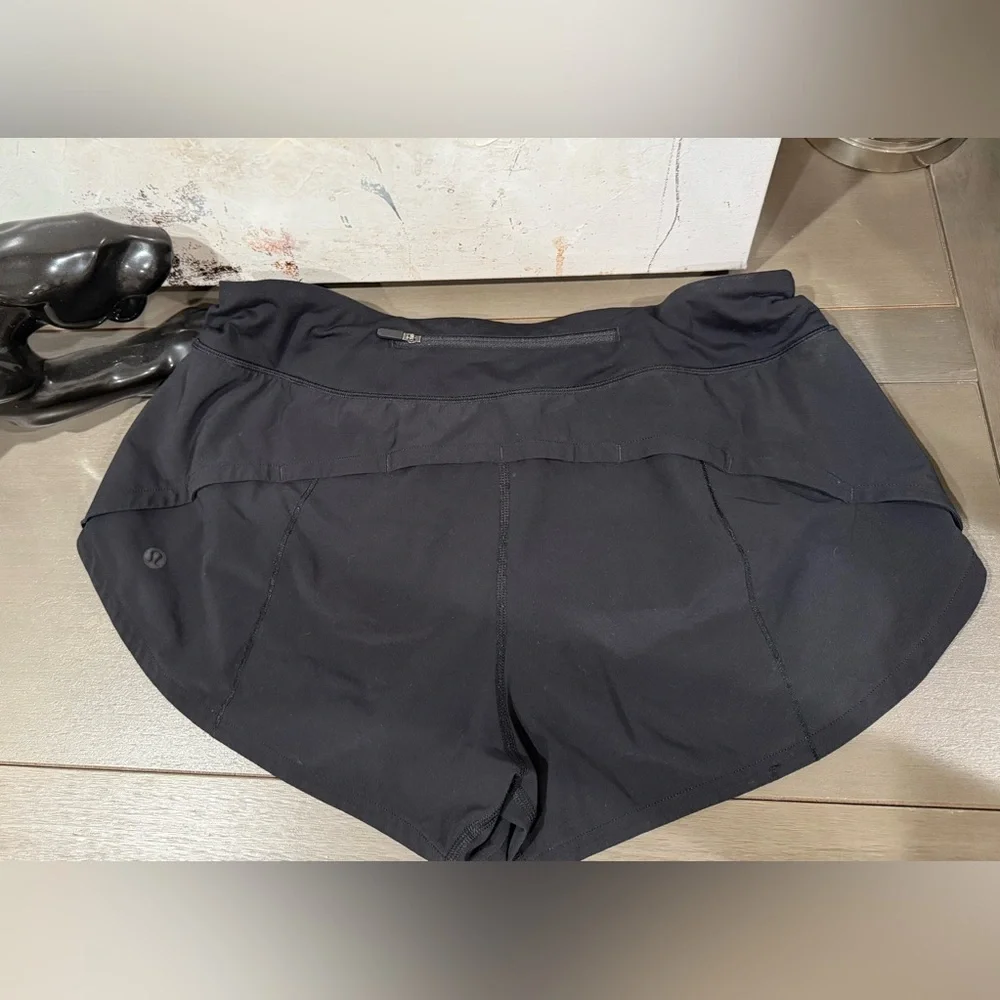 Lululemon Speed Up Short 2.5” Low Rise Black Sz 8 Second Release Retired Edition